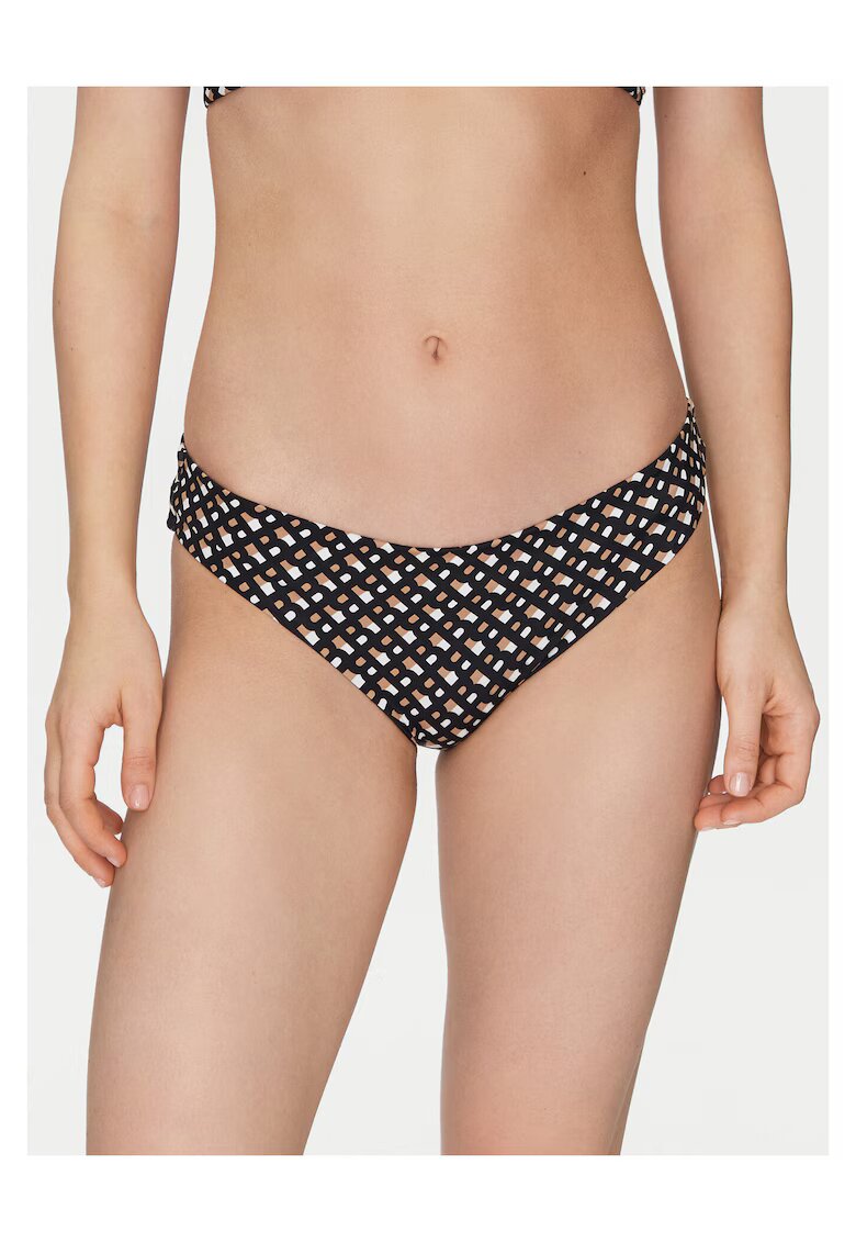 BOSS Slip de baie dama negru/maro