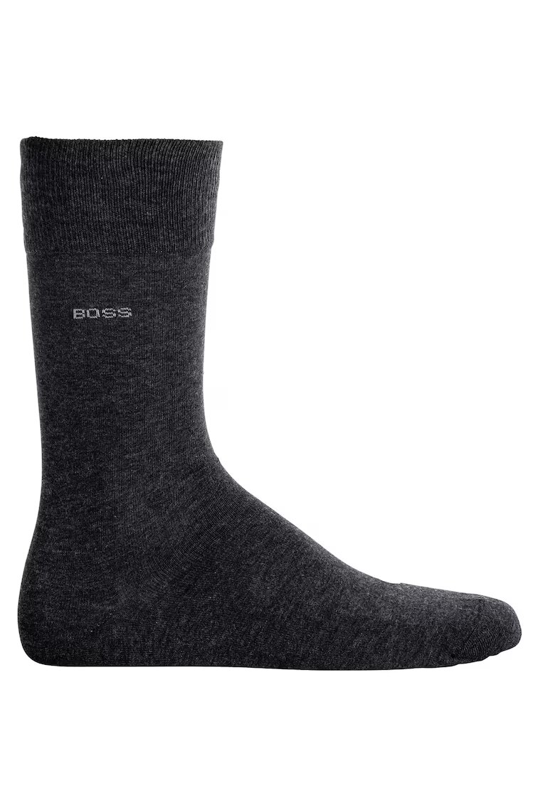 BOSS Sosete lungi cu logo MArc RS 11705 - Gri antracit