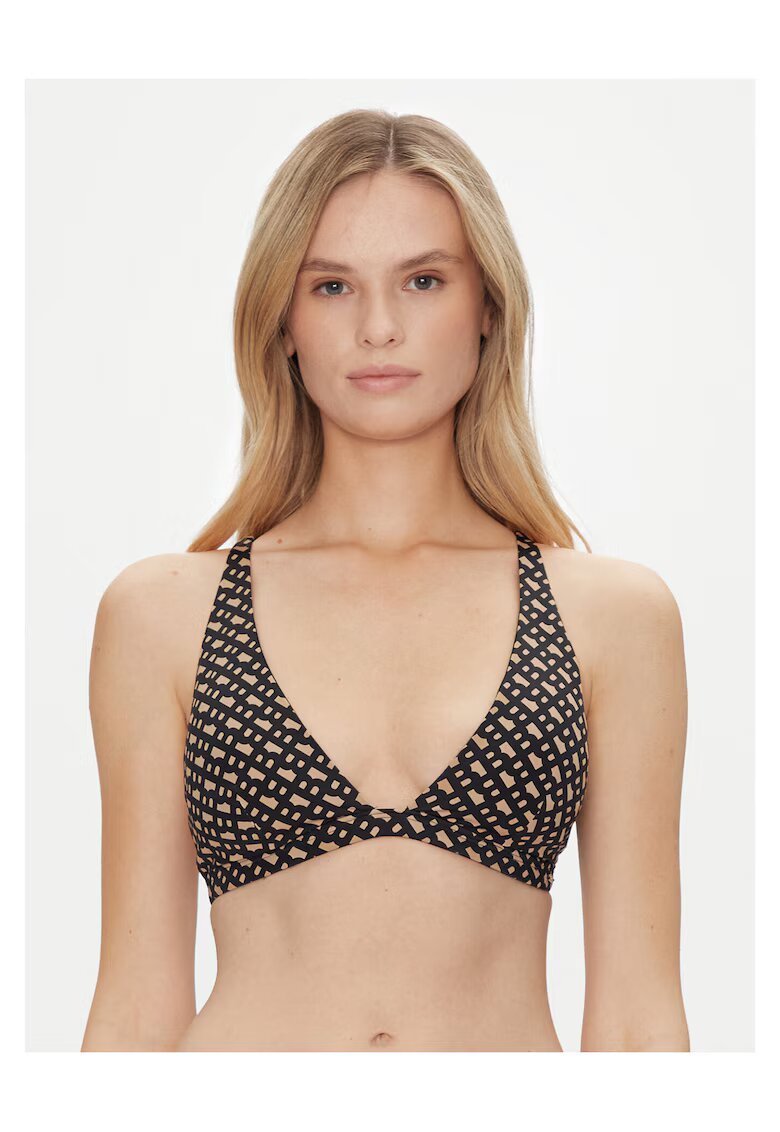 BOSS Sutien de bikini dama - multicolor - sintetic - Negru/Maro