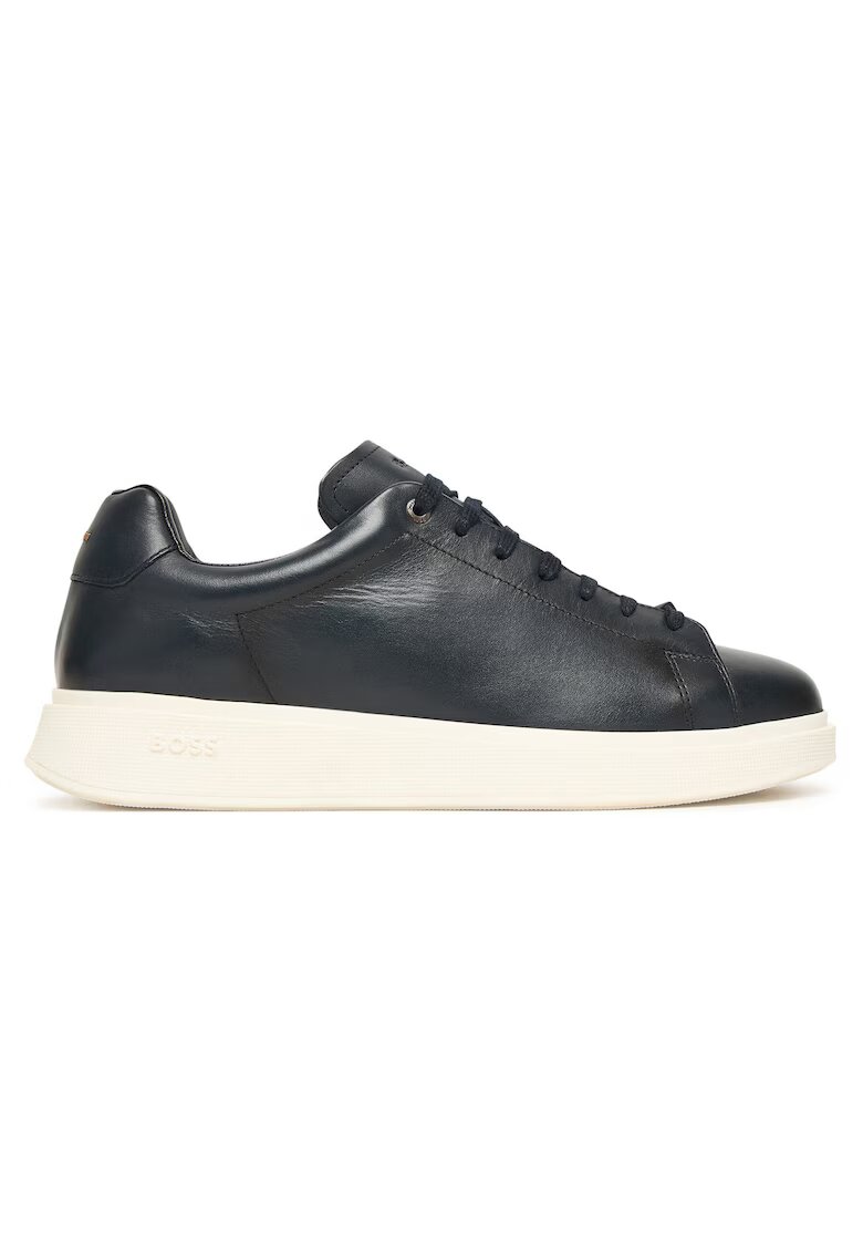 BOSS Tenisi barbati model Dark Blue 401 - piele naturala - negru