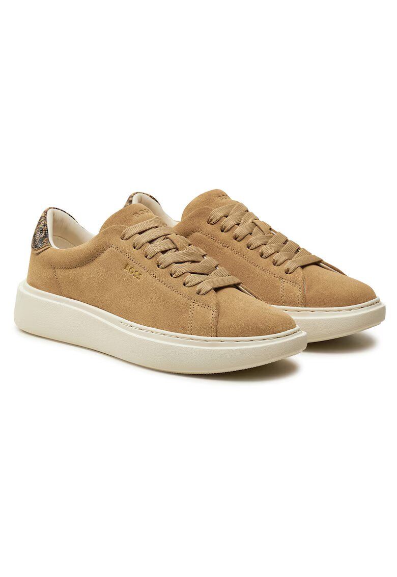 BOSS Tenisi dama 50536263 - Bej - piele naturala