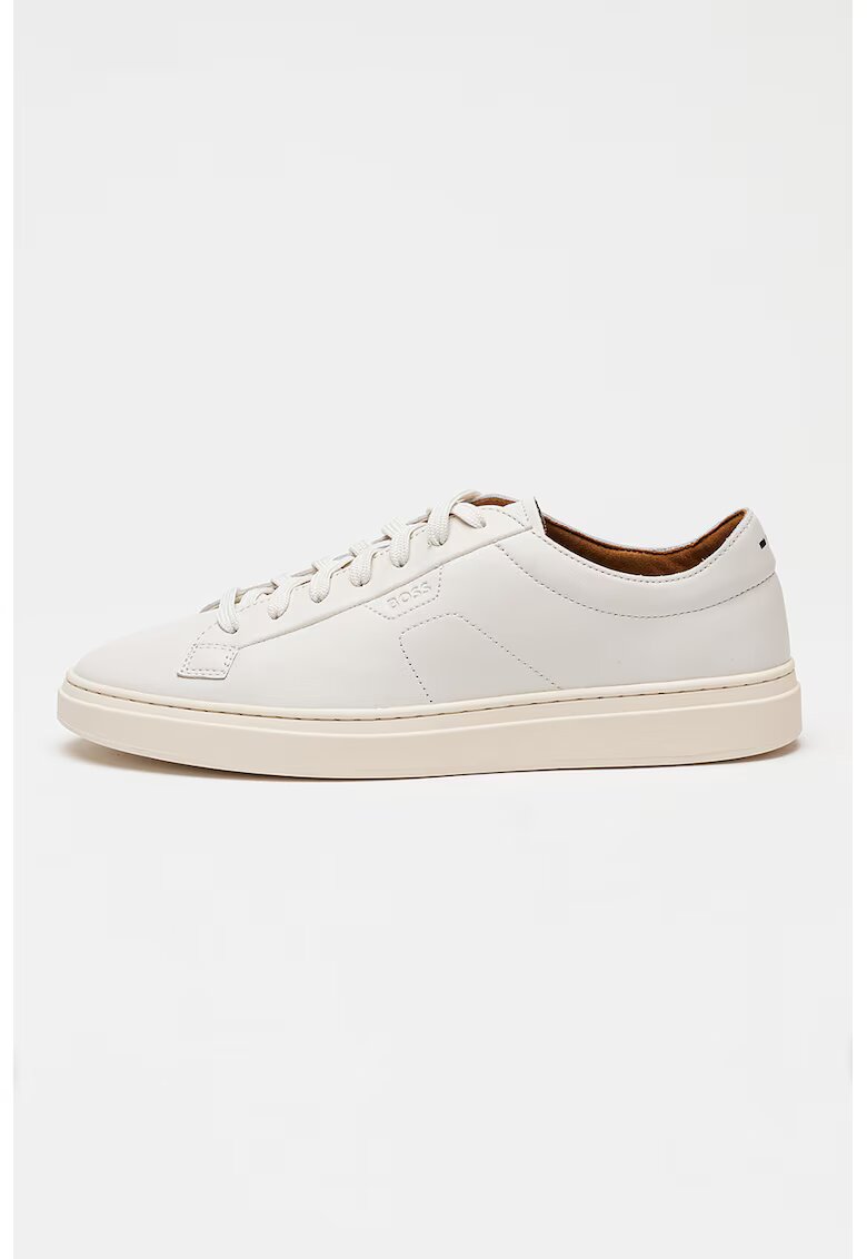 BOSS Tenisi low-cut din piele Kieran - Alb