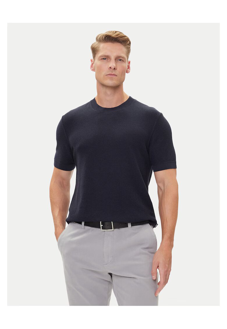 BOSS Tricou barbat - bleumarin - din bumbac 100%