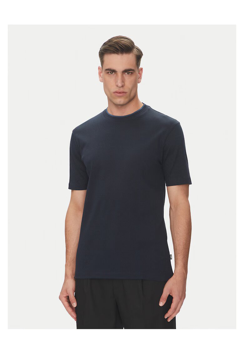 BOSS Tricou barbat bumbac - bleumarin