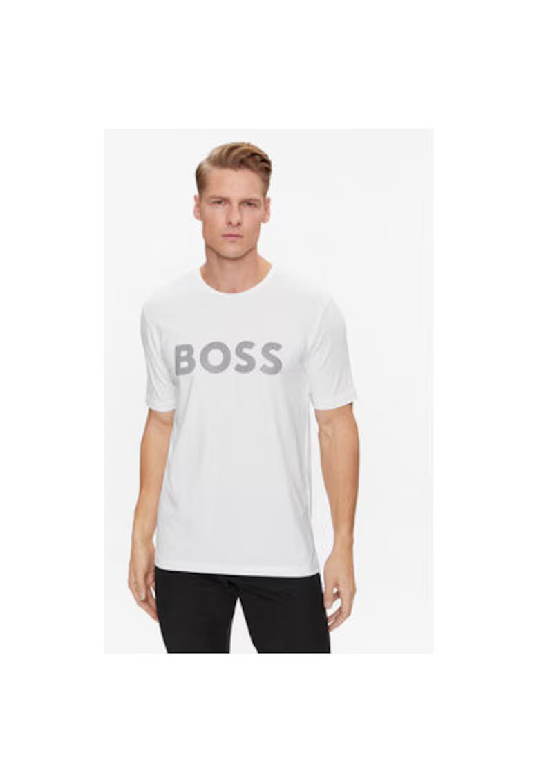 BOSS Tricou barbati - 303354534 - Bumbac - Alb - Alb