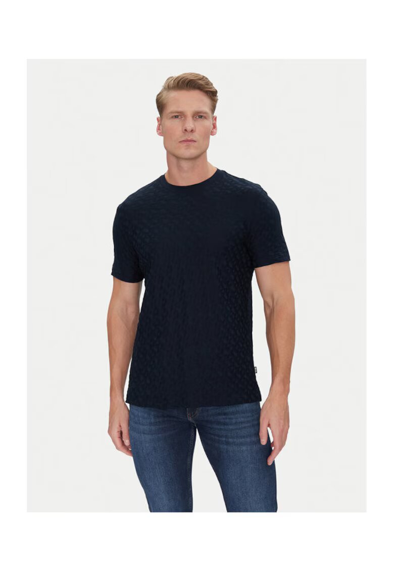 BOSS Tricou barbati - bleumarin - 100% bumbac