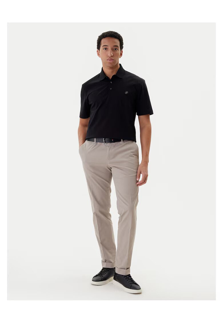 BOSS Tricou barbati negru - din bumbac