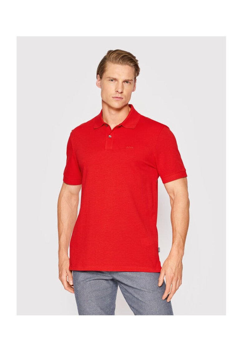 BOSS Tricou barbati rosu - 100% bumbac