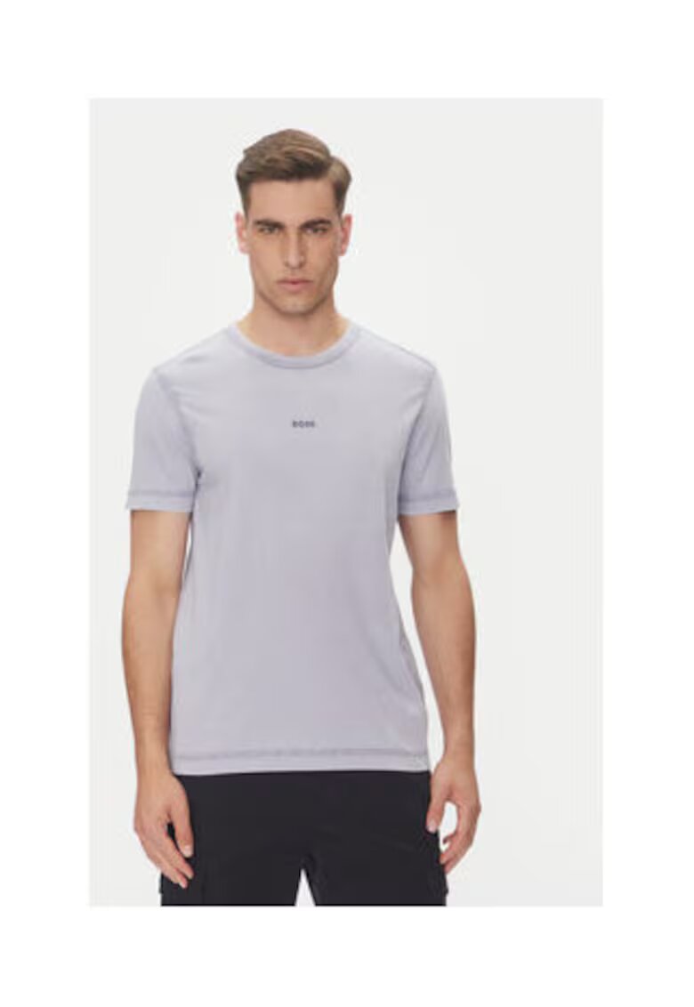 BOSS Tricou barbati - violet - 100% bumbac -