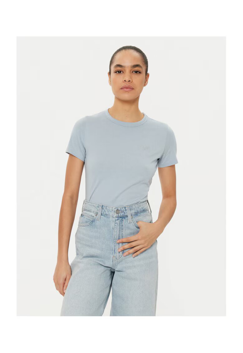 BOSS Tricou dama albastru deschis