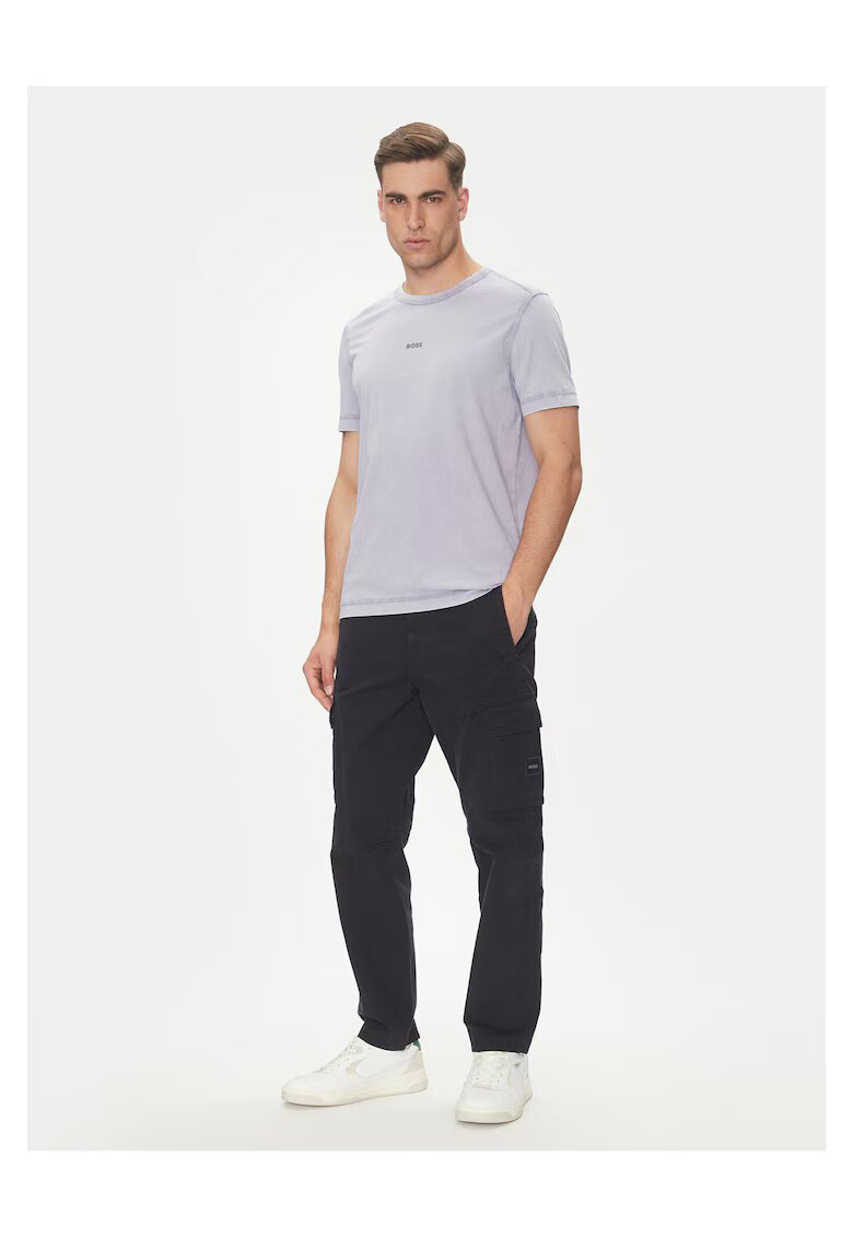 BOSS Tricou mov din bumbac - Violet