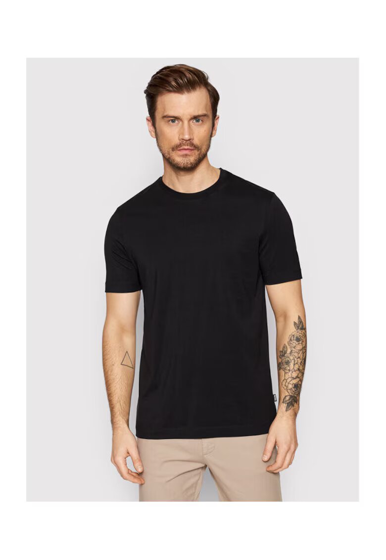 BOSS Tricou pentru bumbac - Negru