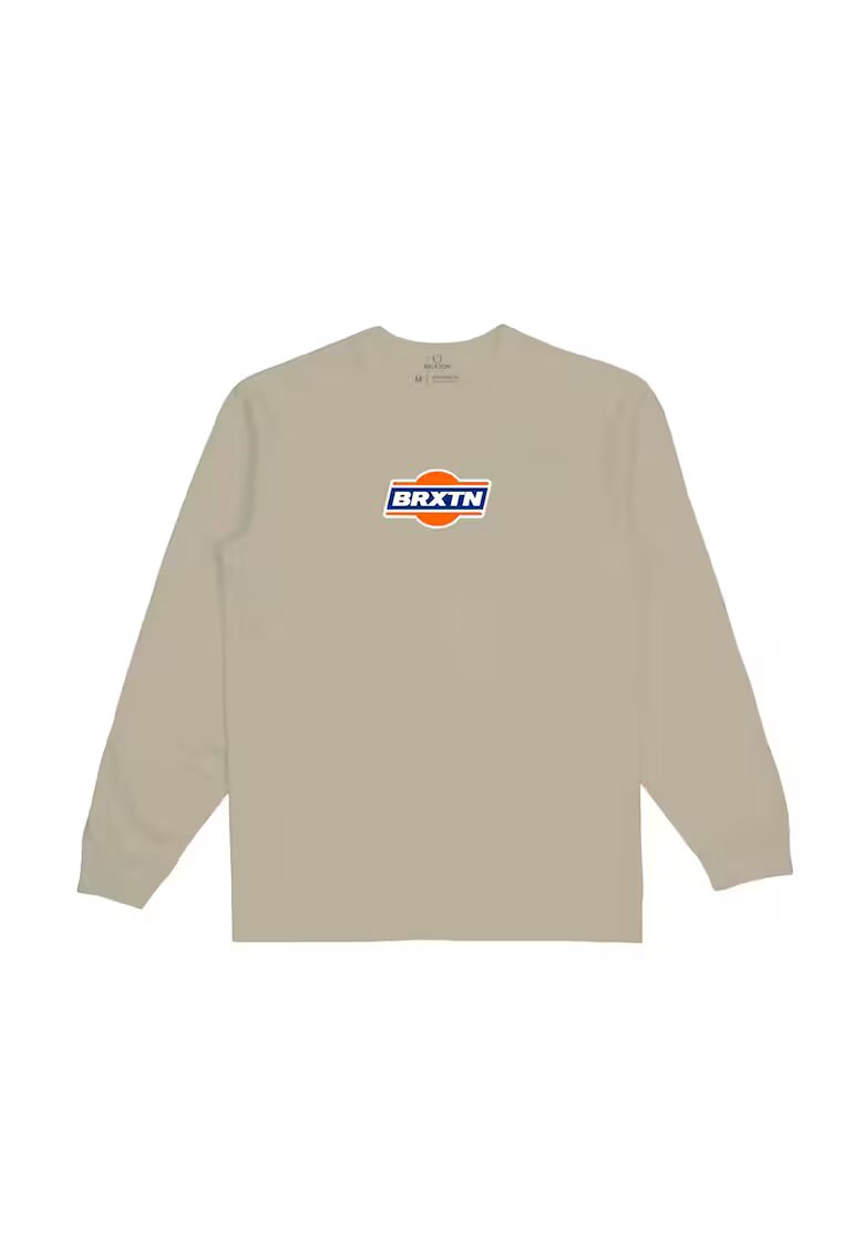 Brixton Bluza barbati croiala clasica - maneci lungi - bej - bumbac -