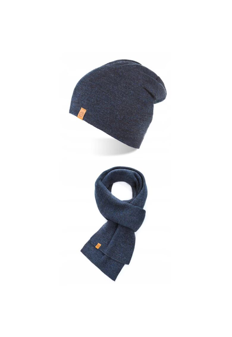 Broedrene Set caciula cu fular Brodrene - Acril - Universal - Bleumarin