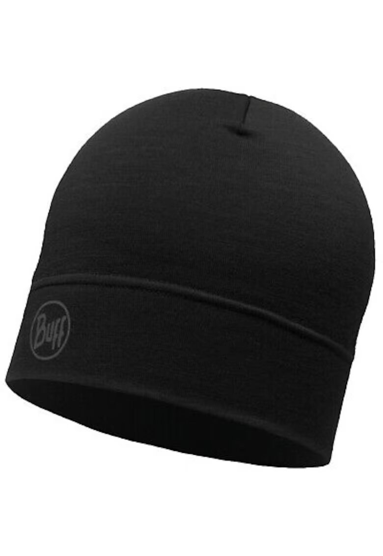 Buff Caciula din lana lightweight model Solid Black pentru Adulti