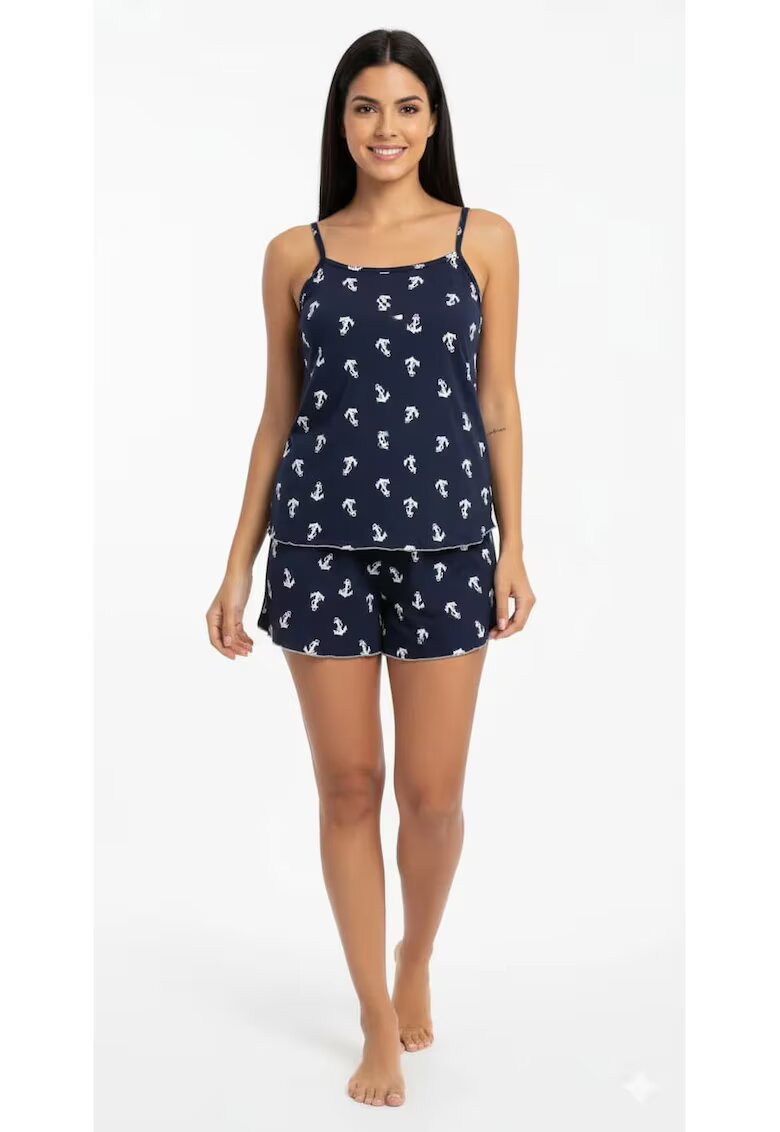 Bumbacel 100 COTTON Pijamale din bumbac - din doua piese - pentru dame