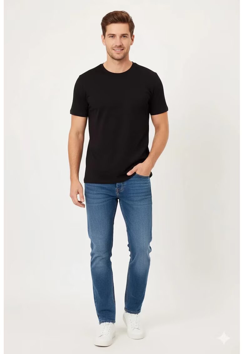Bumbacel 100 COTTON Tricou pentru barbati - uniton - cu decolteu rotund - din bumbac