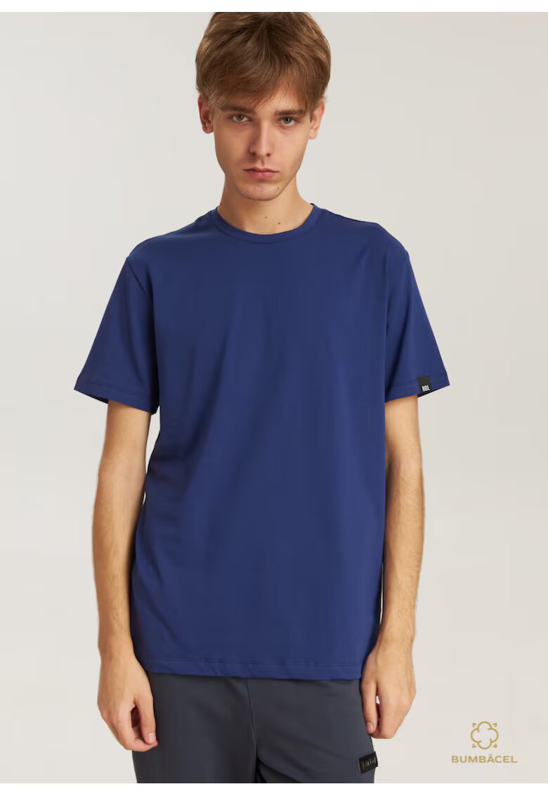 Bumbacel 100 COTTON Tricou uniton din bumbac - pentru barbati - M - Albastru