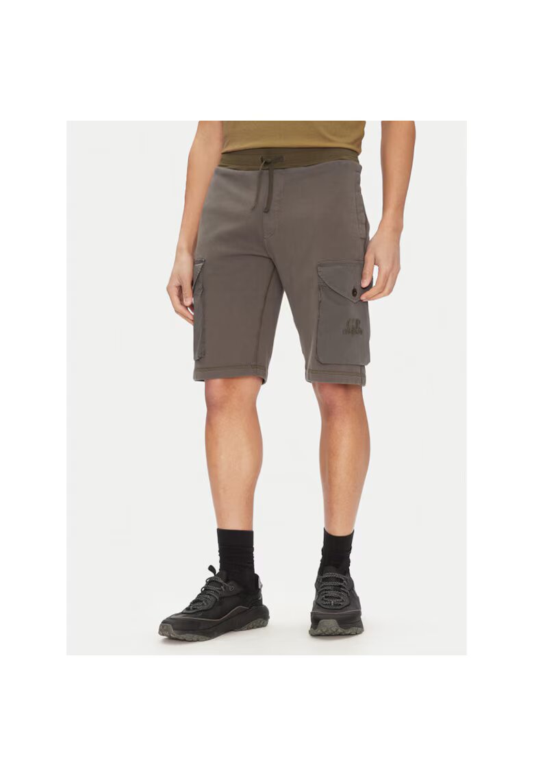 C P Company Pantaloni scurti sport barbati - 18CMSB160A006090M - Bumbac - Gri - Gri