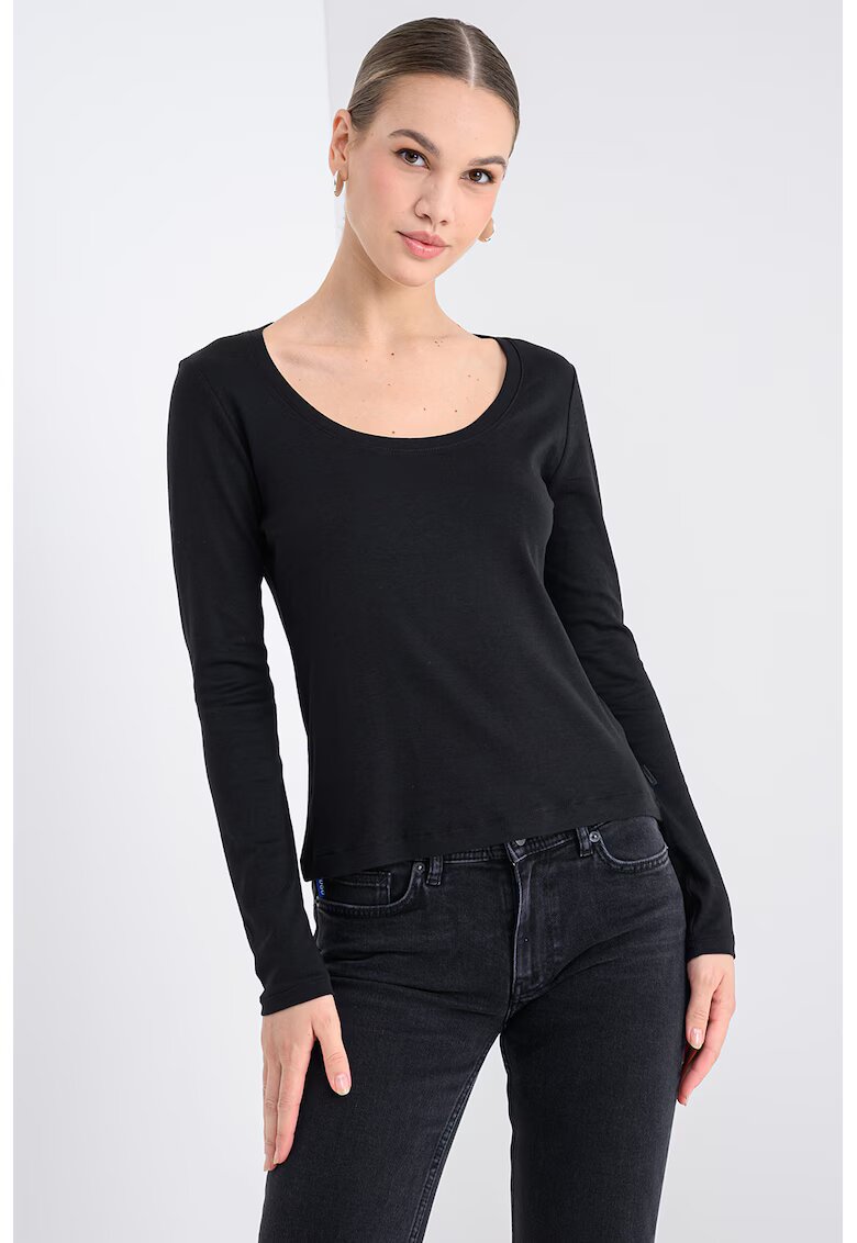 Calvin Klein Bluza uni cu decolteu rotund - Negru