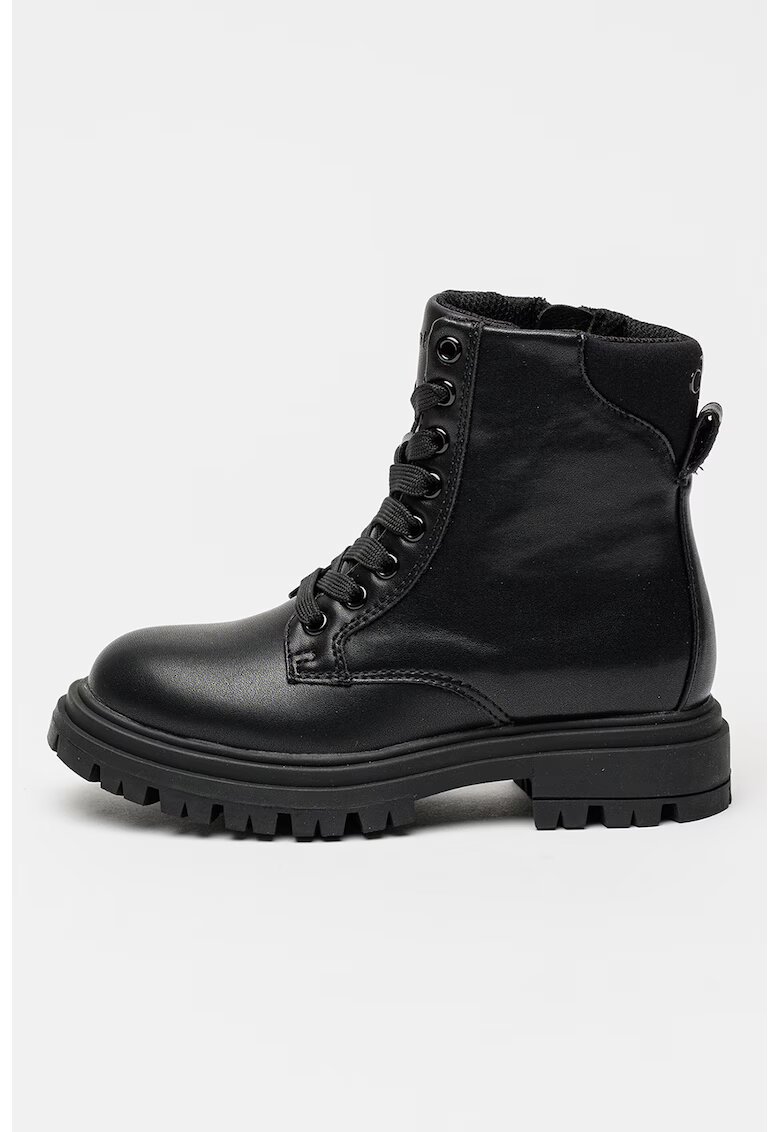 Calvin Klein Bocanci de piele ecologica - Negru