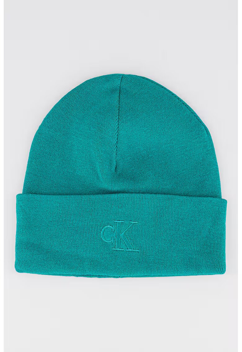 Calvin Klein Caciula cu logo brodat - Verde