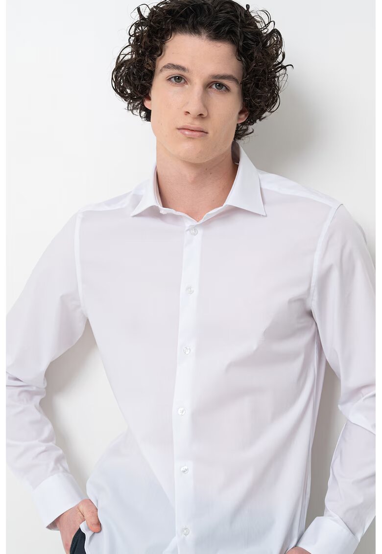 Calvin Klein Camasa regular fit cu model uni