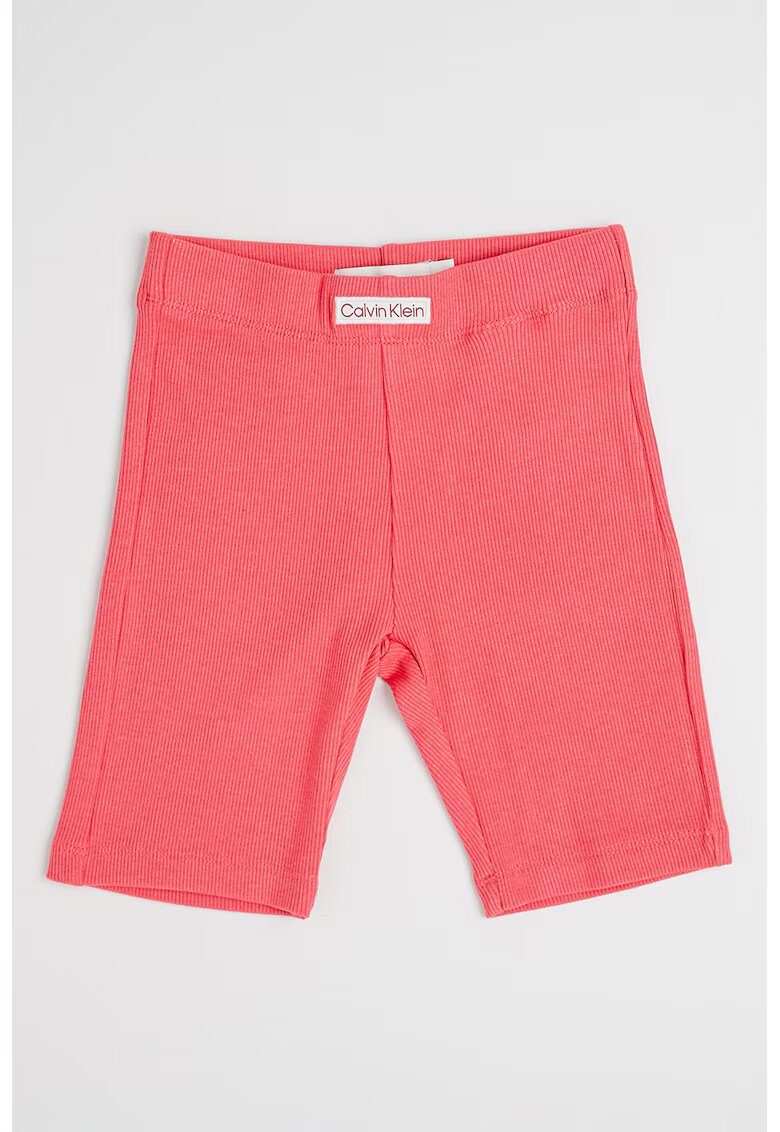 Calvin Klein Colanti scurti striati - Roz somon