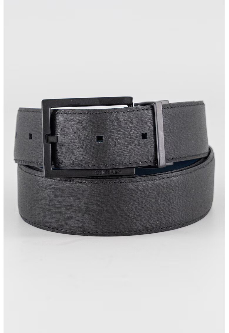 Calvin Klein Curea uni de piele - Negru/Albastru inchis