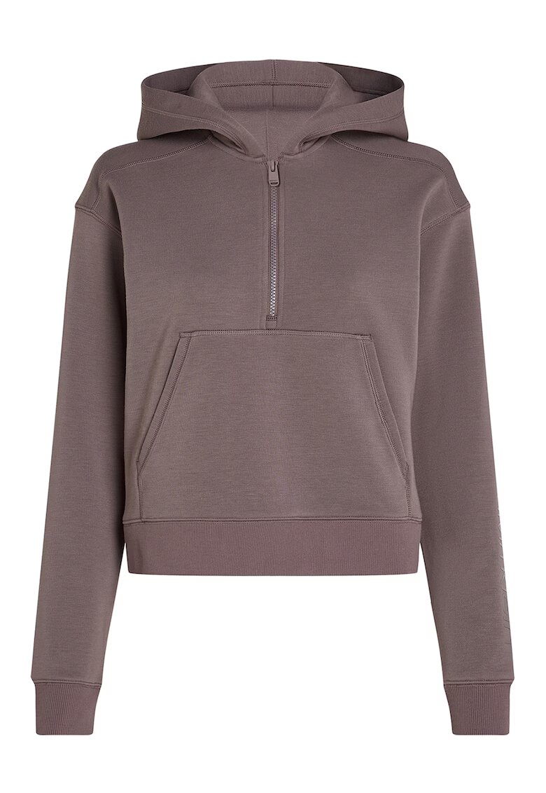 Calvin Klein Hanorac cu buzunar kangaroo - pentru antrenament - Maro taupe