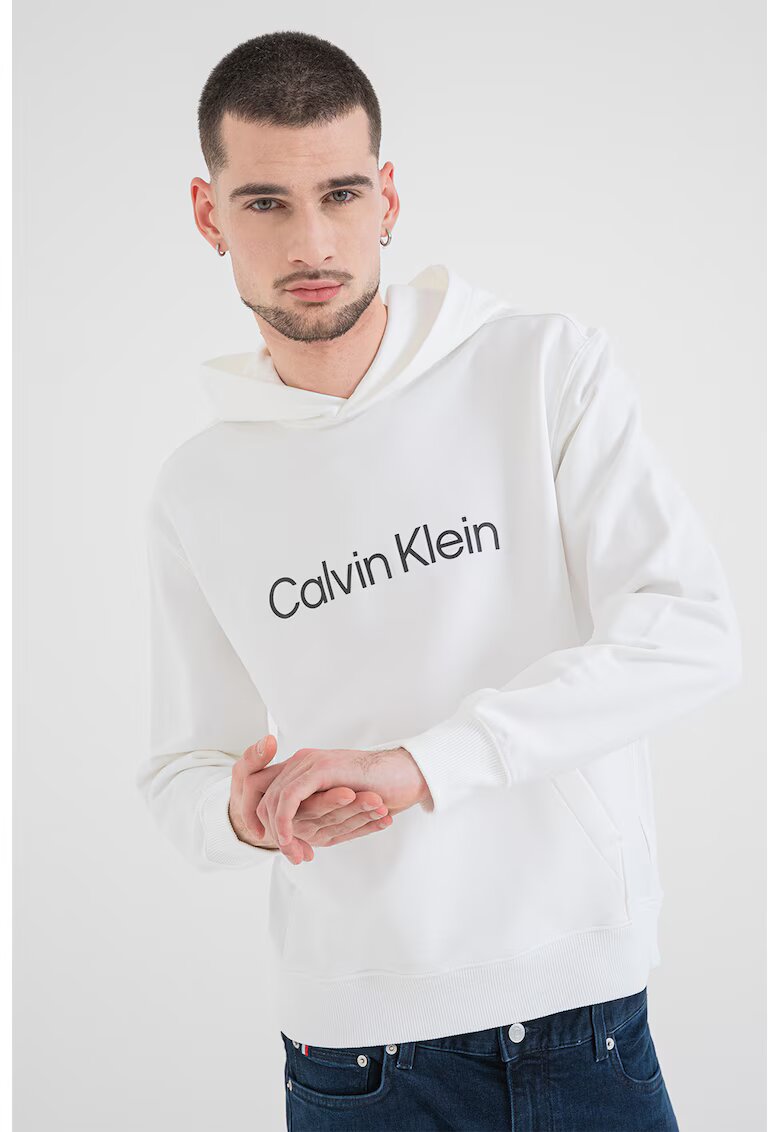 Calvin Klein Hanorac din bumbac cu buzunar kangaroo