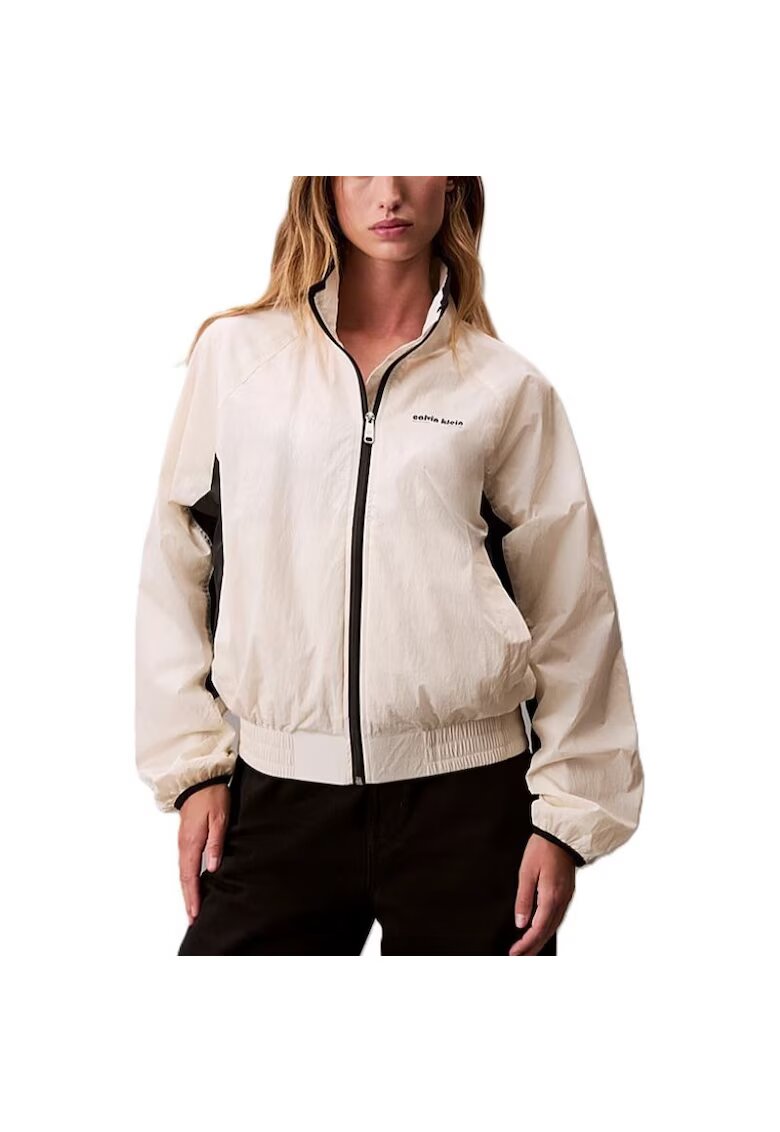 Calvin Klein Jacheta pentru Femei - retro track jacket - LV047C506G-YAS - Alb - Alb