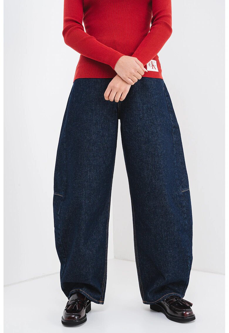 Calvin Klein Jeans Blugi cu croiala ampla - Bleumarin