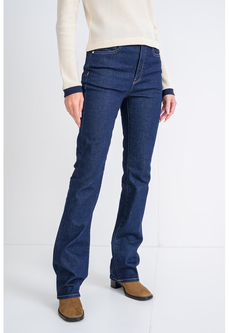 Calvin Klein Jeans Blugi cu croiala bootcut si talie medie - Bleumarin