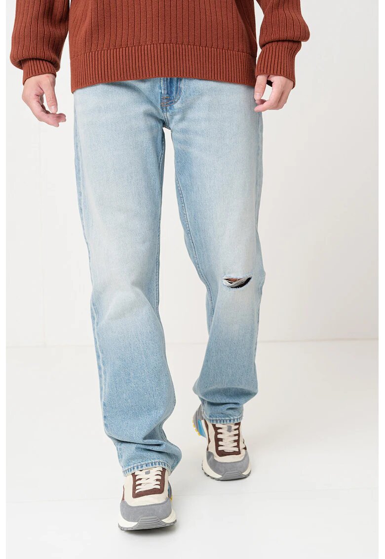 Calvin Klein Jeans Blugi cu croiala dreapta Abner - Albastru deschis