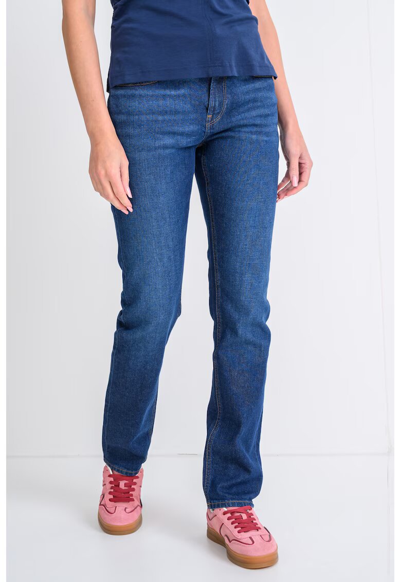 Calvin Klein Jeans Blugi slim fit cu talie medie - Albastru inchis