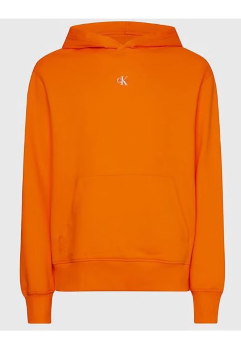 Calvin Klein Jeans Hanorac oversize barbati - Bumbac - Portocaliu - Portocaliu