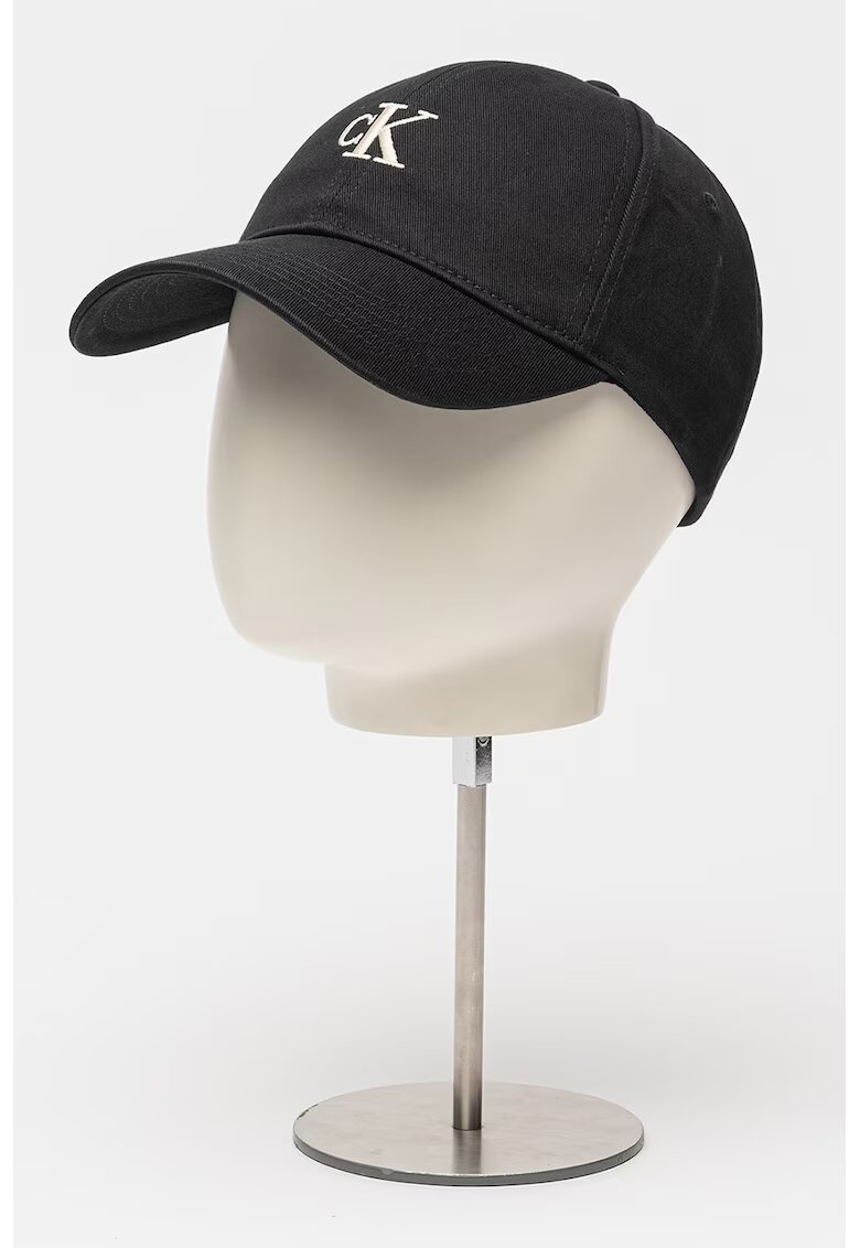 Calvin Klein Jeans Sapca baseball din bumbac cu broderie logo - Negru