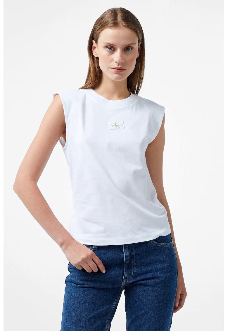 Calvin Klein Jeans Tricou dama alb - Alb
