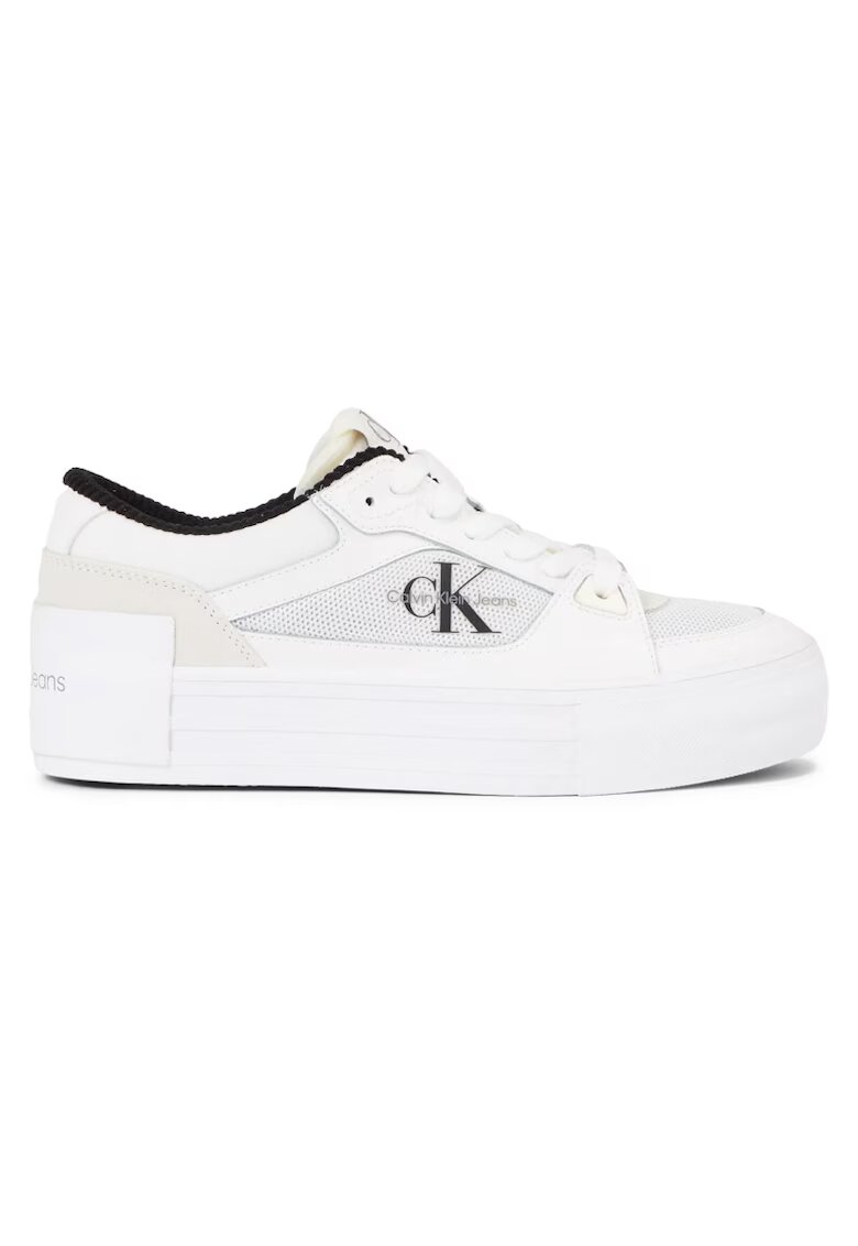 Calvin Klein Pantofi Sport Bold vulc FLATF laceUP leather Mix-YW0YW01174-YBR