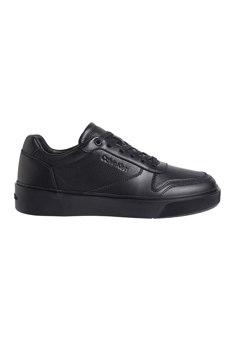 Calvin Klein Pantofi sport de piele cu platforma - Negru