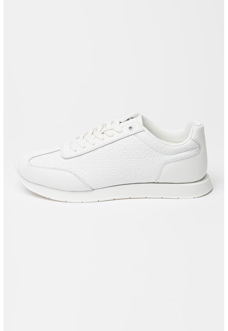 Calvin Klein Pantofi sport din piele cu model monograma in relief