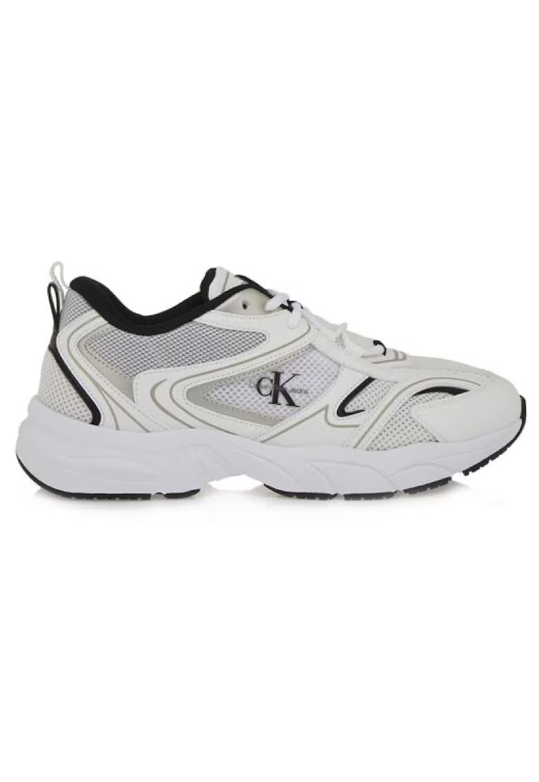 Calvin Klein Pantofi sport pentru Barbati - retro tennis mesh ml - YM0YM01260-01W - Alb