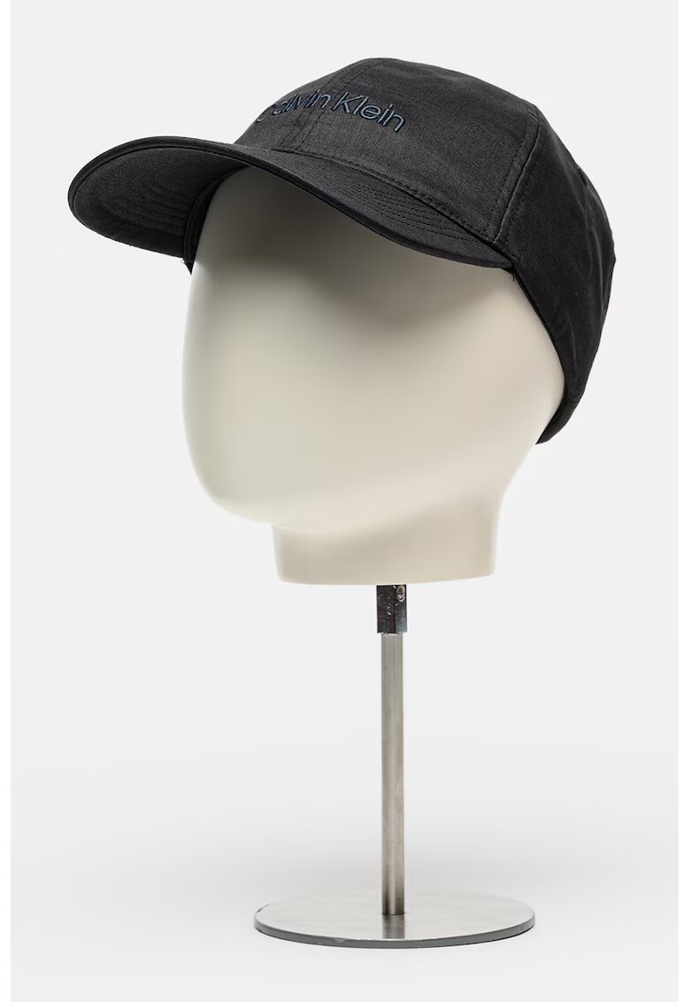 Calvin Klein Sapca cu logo brodat Ramie - Negru