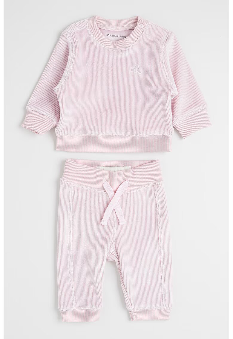 Calvin Klein Set de bluza si pantaloni de trening - Roz pal