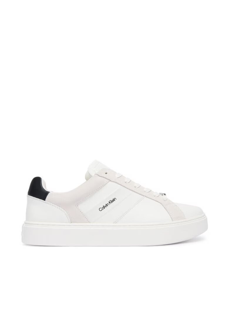 Calvin Klein Tenisi barbatesti alb - piele naturala