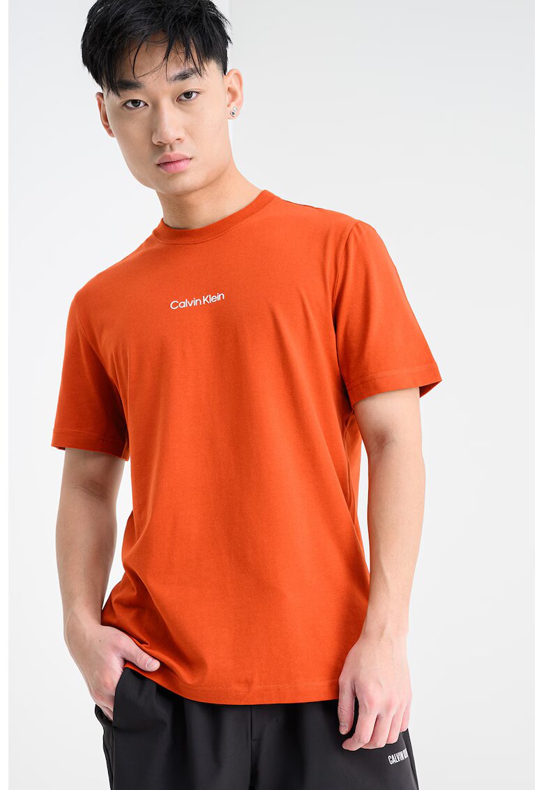 Calvin Klein Tricou slim fit cu tehnologie uscare rapida - pentru fitness - Portocaliu mandarina
