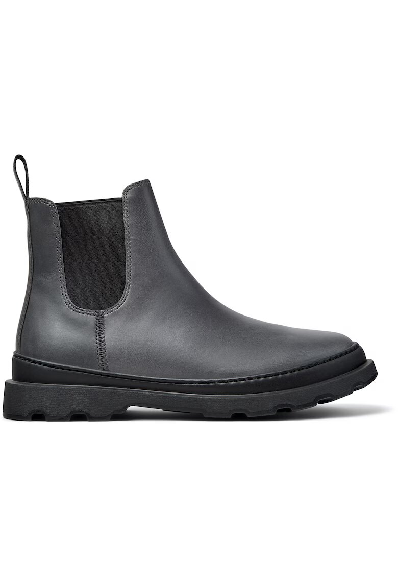 Camper Ghete Chelsea din piele cu insertii elastice Brutus+ - Gri