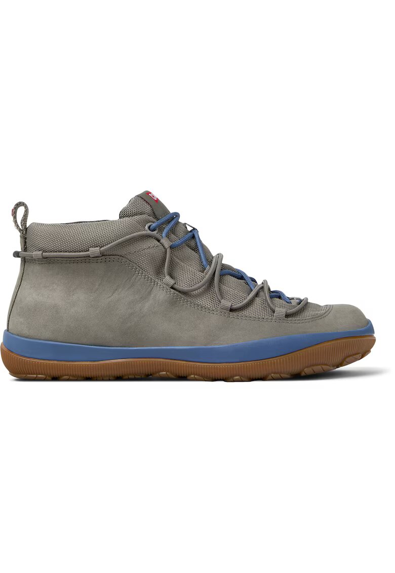 Camper Ghete de piele nabuc Peu Pista - Gri