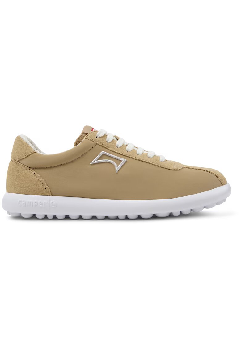 Camper Pantofi sport cu insertii din piele intoarsa Pleotas - Bej